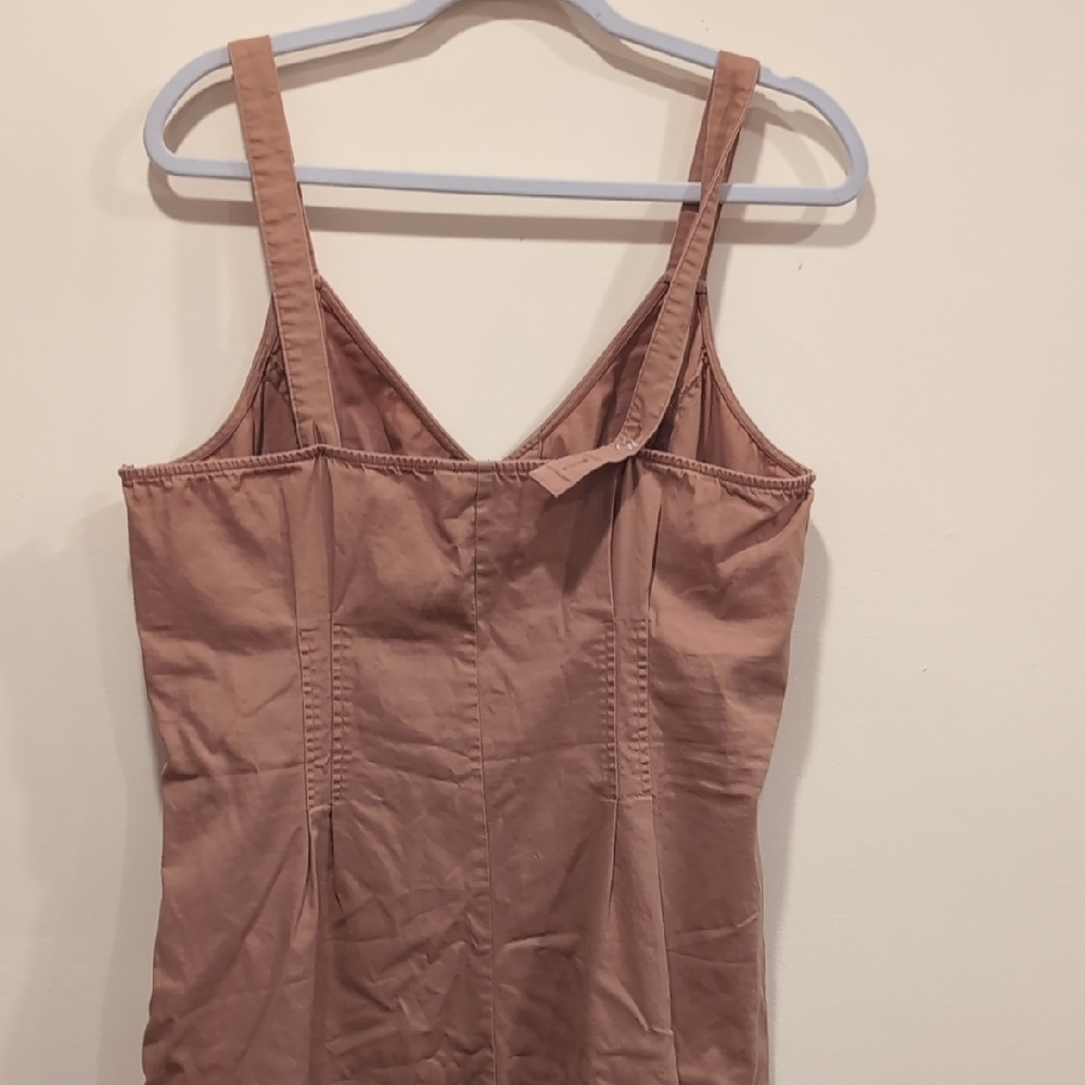 Universal Thread Tan Button-Front Jumpsuit - Picture 10 of 15